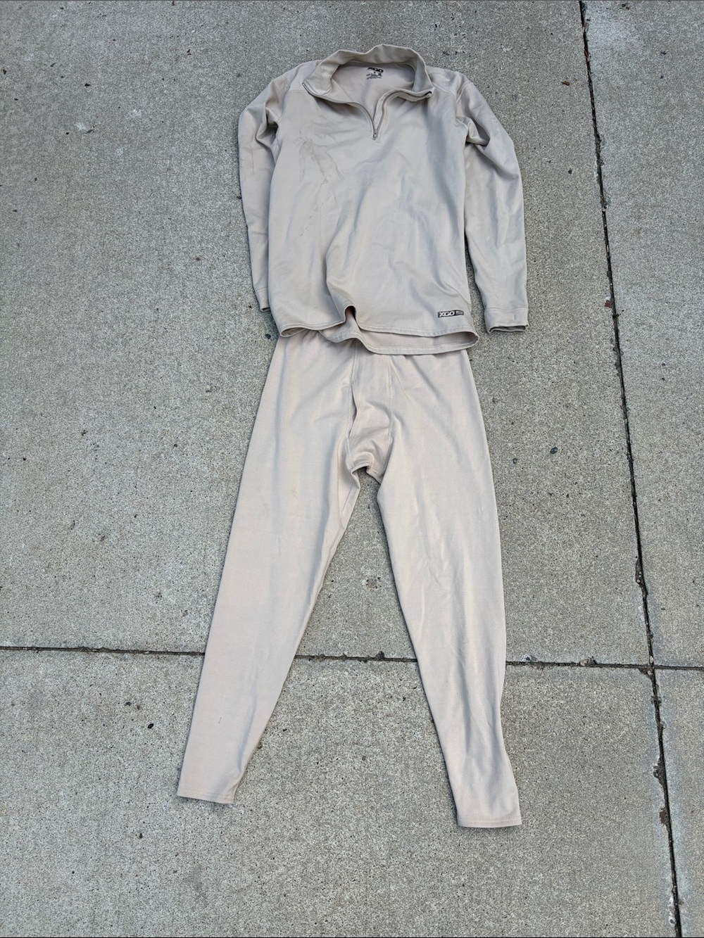Women’s Neutral Thermal Base Layer Set — Beige